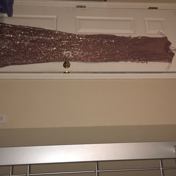 Rose Gold Floor Length Gown - Picture 2 of 4